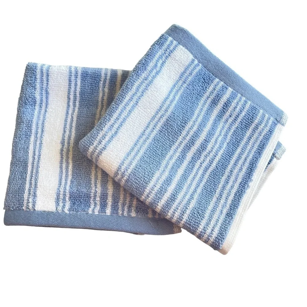 Lauren Ralph Lauren Sanders Blue Cornflower Hand towel and 2 washcloth set NWT